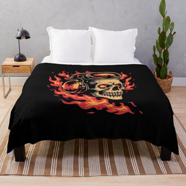Item preview, Warplane pilot skull designed and sold by RockSteadyReady.