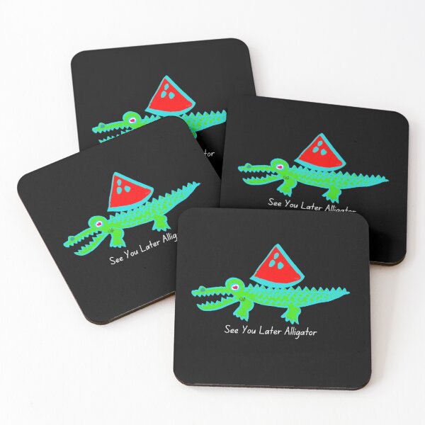 Item preview, LaMaisonOfMY SEE YOU LATER  WATERMELON ALLIGATOR COLLECTION NO.1 Black Series designed and sold by LaMaisonOfMY.