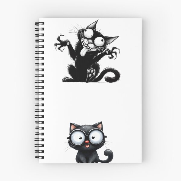 Item preview, Funny Black cat set, 6 pieces bundle designed and sold by EmeraldeaArt.
