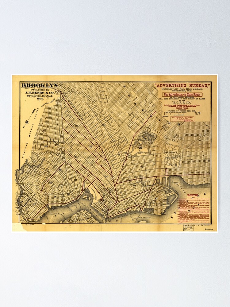 Old map of Saint Paul Minnesota 1874 Vintage Map Wall Map Print