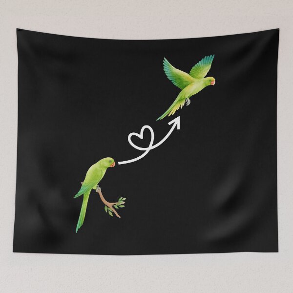 Item preview, Funny cute green parrot flying parrot owner birdwatching  designed and sold by Artstastic.
