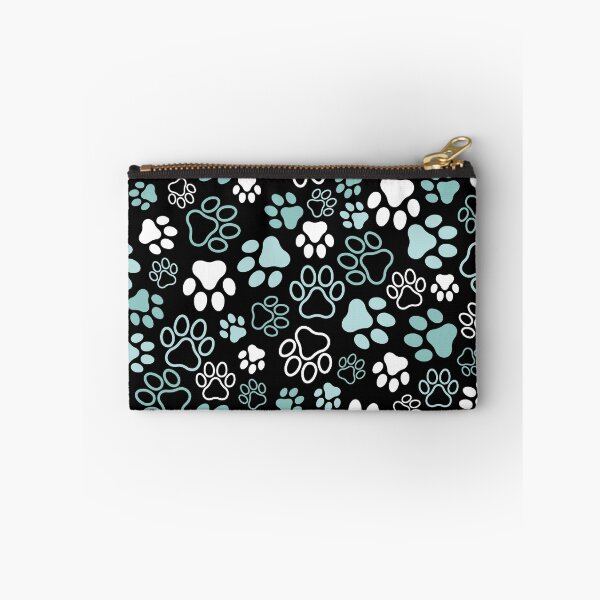 Item preview, Paw Prints Pattern (Blue, dark background) designed and sold by CyrielleShop.