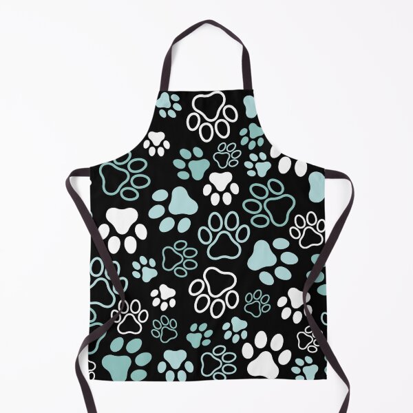 Item preview, Paw Prints Pattern (Blue, dark background) designed and sold by CyrielleShop.