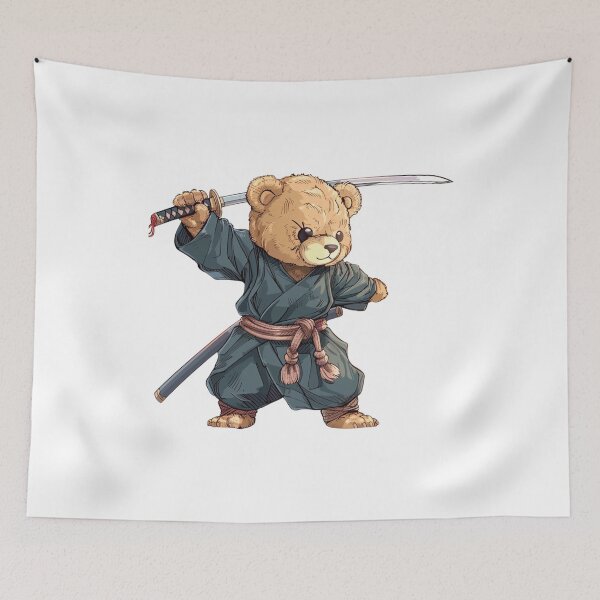 Item preview, Fearsome Furballs: Samurai Teddy designed and sold by Reichcorp.