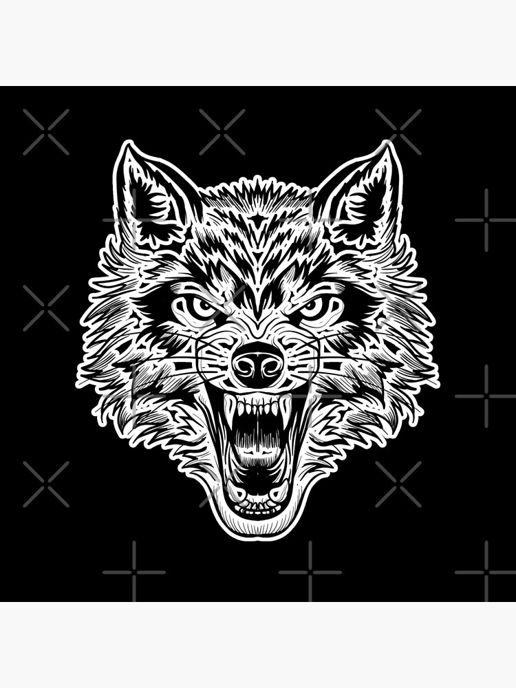 Buy Wolf Face Floral Line Art Digital Drawing Svg , Png Instant Download  Online in India - Etsy