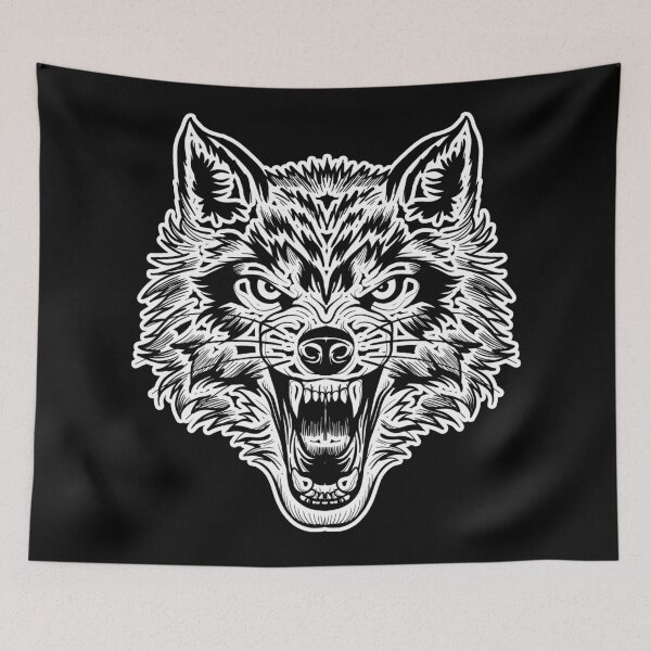 Item preview, Angry Wolf Face Drawing designed and sold by EddieBalevo.