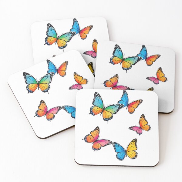Item preview, Colorful Butterfly Sticker designed and sold by Bunmigraphics .