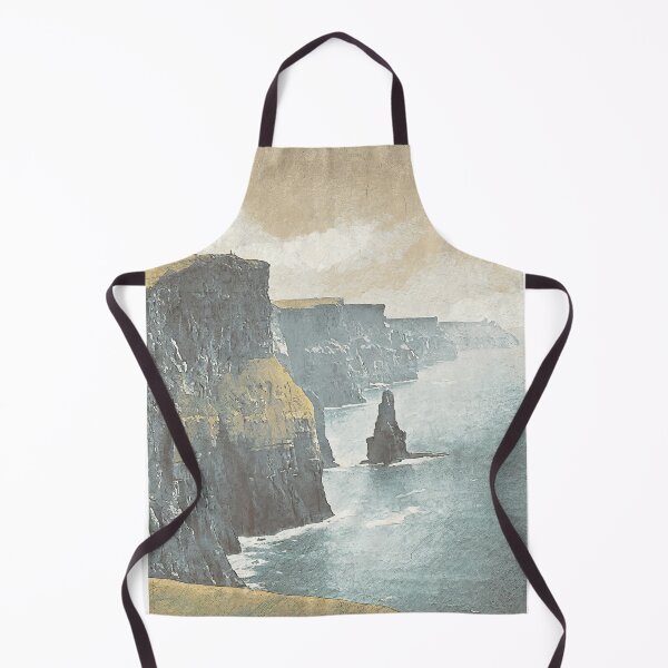 Item preview, Vintage Travel Poster of the Cliffs of Moher in Ireland - Minimalist Retro Travel Art designed and sold by pod24.