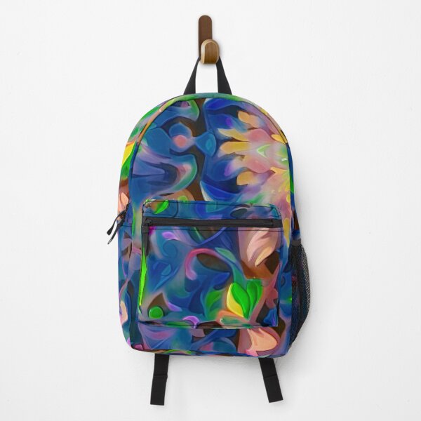 Item preview, Twilight Blossom: A Tapestry of Neon Floral Whorls designed and sold by ArtComixHaven.