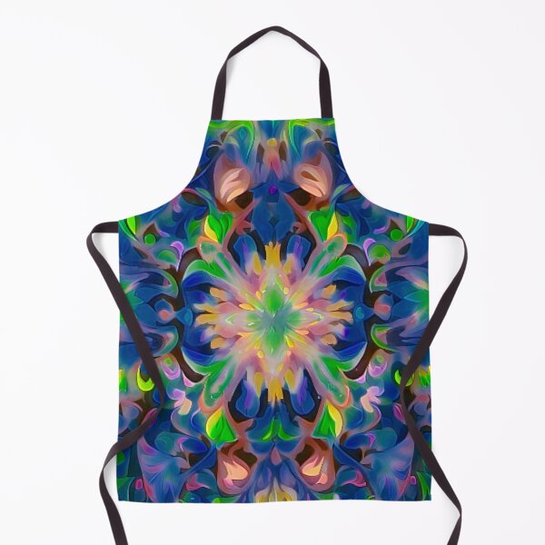 Item preview, Twilight Blossom: A Tapestry of Neon Floral Whorls designed and sold by ArtComixHaven.
