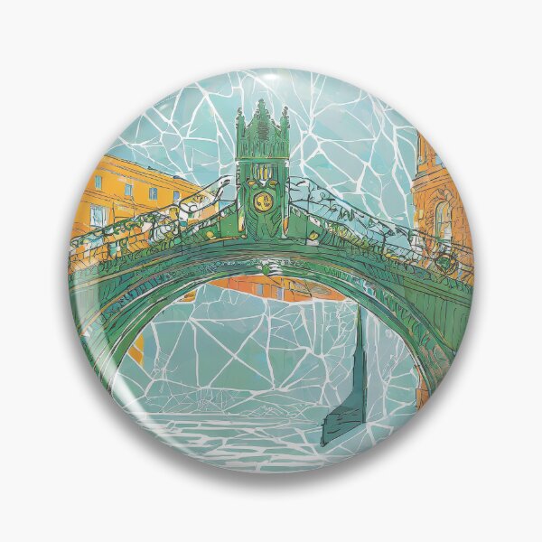 Item preview, Vintage Dublin Ha'penny Bridge – Minimalist Retro Travel Poster designed and sold by pod24.