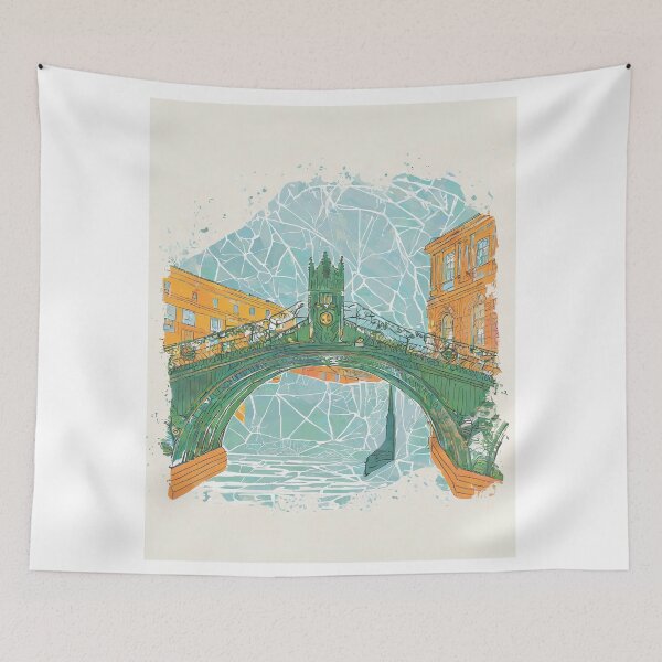 Item preview, Vintage Dublin Ha'penny Bridge – Minimalist Retro Travel Poster designed and sold by pod24.