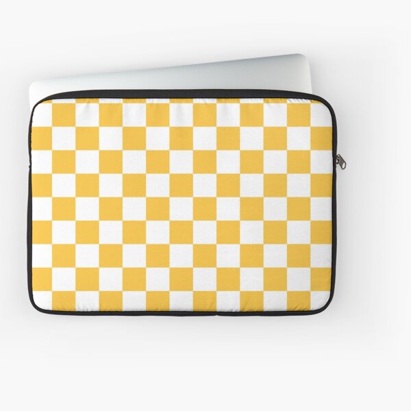 Black Brown Checkered Laptop Sleeve Brown Plaid Checker 