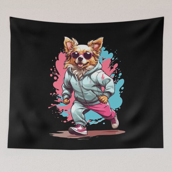 Item preview, Chihuahua Aesthetic Fitness Streetwear Look designed and sold by LuminOrb.