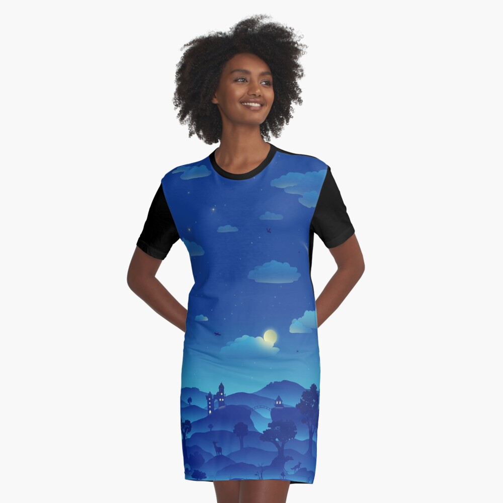 Item preview, Graphic T-Shirt Dress designed and sold by petravb.