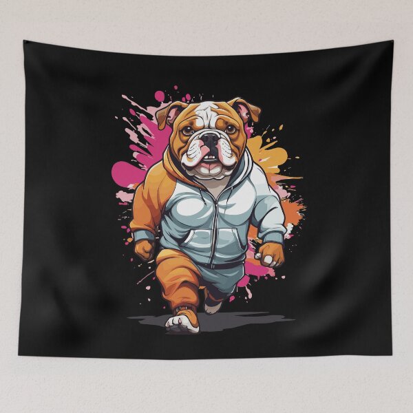 Item preview, Bulldog Aesthetic Fitness Streetwear Look designed and sold by LuminOrb.