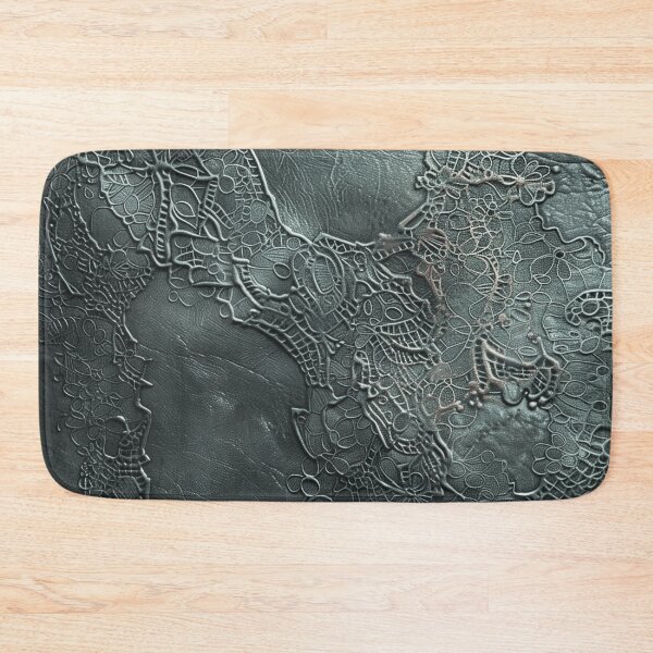 Item preview, Black leather texture with hammered lace effect designed and sold by Fantasyplus.
