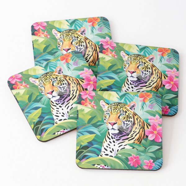 Item preview, Beautiful Jaguar in Tropical Forest designed and sold by the-cc.