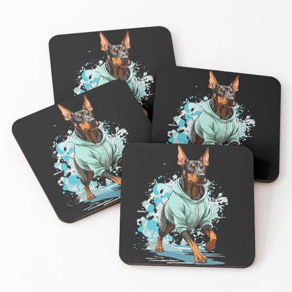 Item preview, Doberman dog streetwear jogging aesthetic designed and sold by LuminOrb.