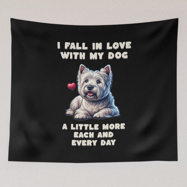 Item preview, I am falling in love with my dog a little more each and every day designed and sold by Pflugart.