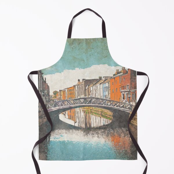 Item preview, Vintage Dublin - Ha’penny Bridge Minimal Retro Travel Poster designed and sold by pod24.