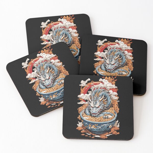 Item preview, Asian Dragon Japanese Noodle Soups designed and sold by LuminOrb.