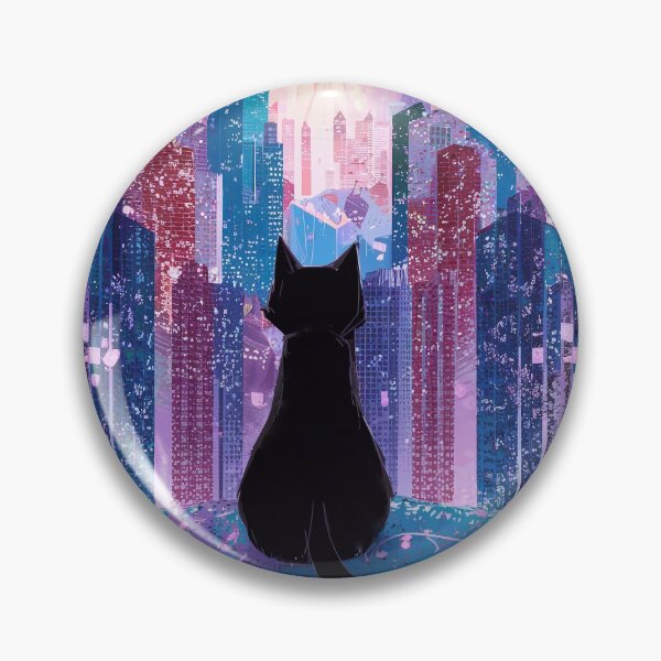 Item preview, Black Cat in the city designed and sold by Tajdi.