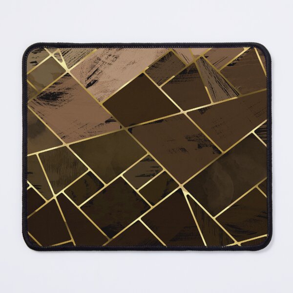 Item preview, Coffee Watercolor Geode, Stained glass mosaic with Gold Veins designed and sold by NoaaDesign.