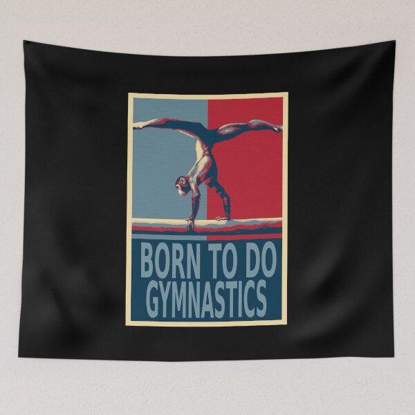 Item preview, Born To Do Gymnastics Funny Chimpanzee HOPE designed and sold by TrueArtsStore.