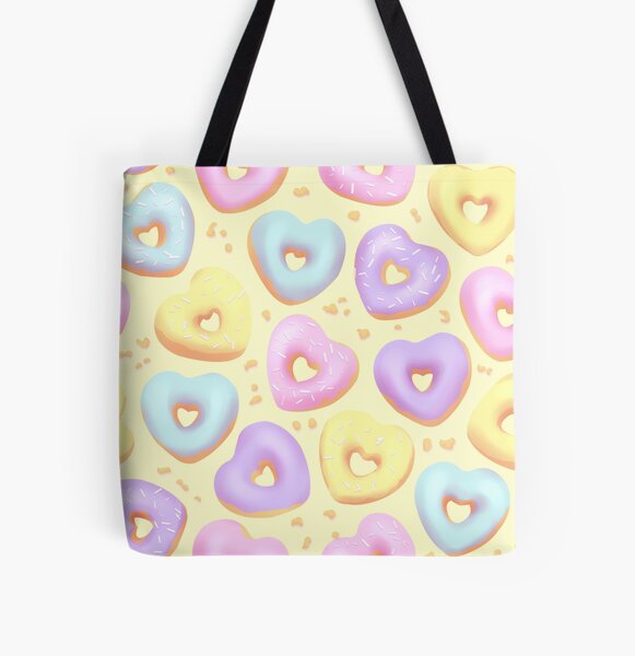 I Heart Donuts! All Over Print Tote Bag