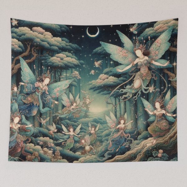 Item preview, Fairies in Fantasy Night Forest  designed and sold by Illuministique.
