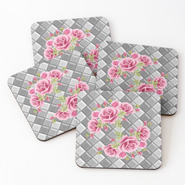 Item preview, Flowers On Geometric Pattern designed and sold by Ayesha Saleem.
