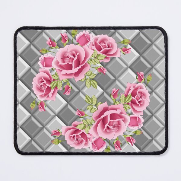 Item preview, Flowers On Geometric Pattern designed and sold by Ayesha Saleem.