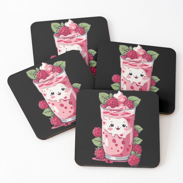 Item preview, Raspberries Cute Milkshake Kawaii Anime Fun designed and sold by LuminOrb.