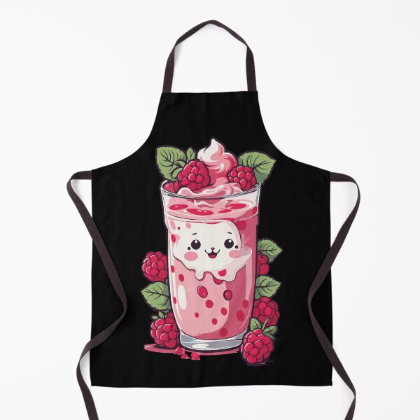 Item preview, Raspberries Cute Milkshake Kawaii Anime Fun designed and sold by LuminOrb.