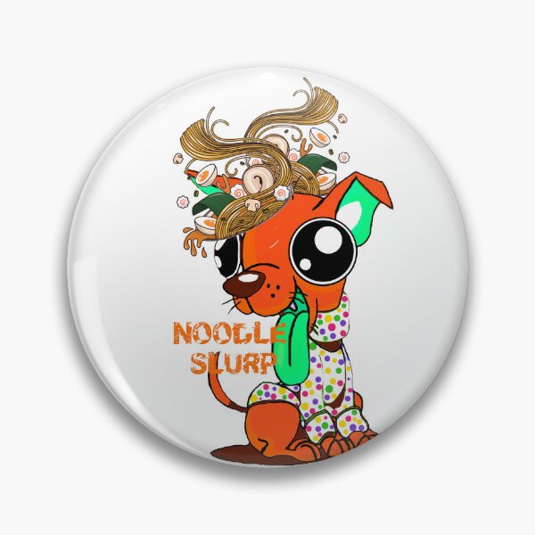 Artikelvorschau, Nudelschlürfen, lustig süß, „Think Noodles“ Orange Dog, Gaming entworfen und verkauft von IDoMatterROSASS.