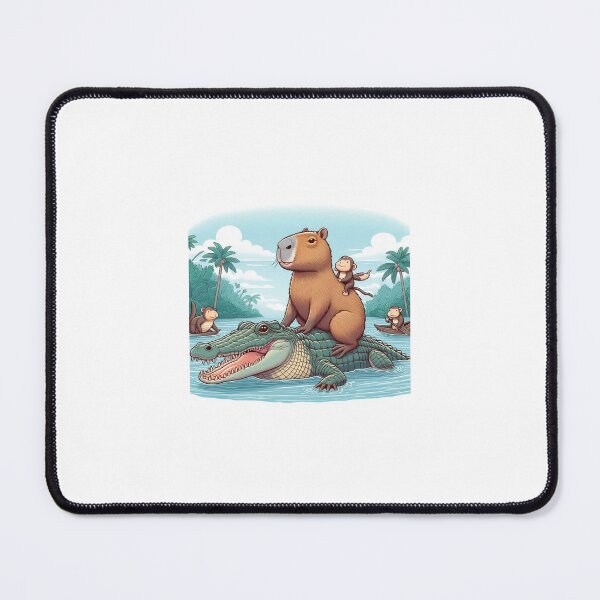 Item preview, Capy and Alligator Friend2 designed and sold by Capybara Art Lover.