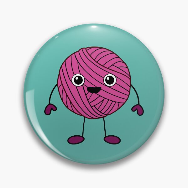 Item preview, Yarn Ball Pink Kawaii With Legs And Hands designed and sold by Lelijo.