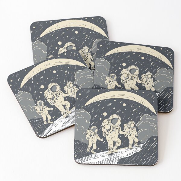Item preview, Three astronauts on another planet designed and sold by Marcu Ioachim.
