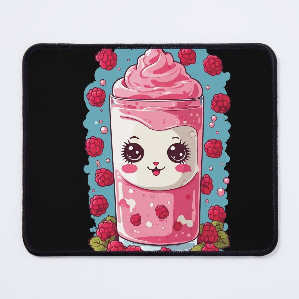 Item preview, Raspberries Cute Milkshake Kawaii Fun designed and sold by LuminOrb.