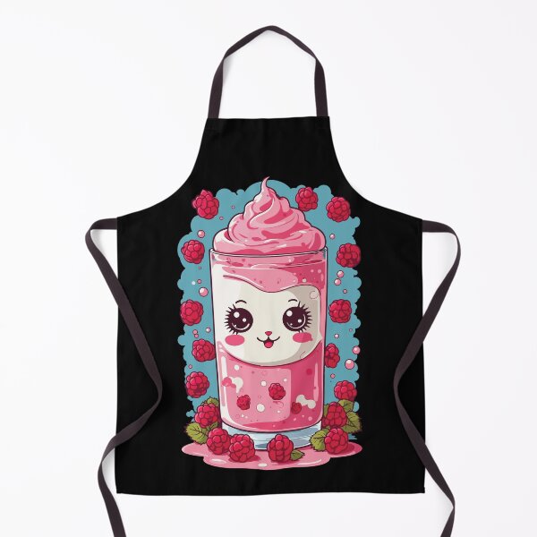 Item preview, Raspberries Cute Milkshake Kawaii Fun designed and sold by LuminOrb.