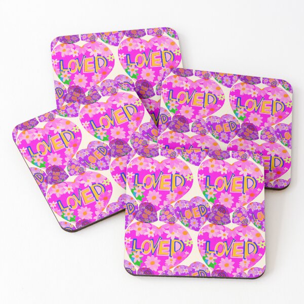 Item preview, Loved Hearts - Hand drawn Pink and Purple Hearts - You are Loved designed and sold by Victoria Rose.