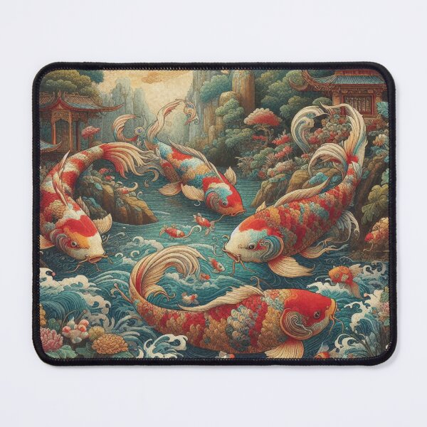 Item preview, Koi Fishes in Fantasy Pond designed and sold by Illuministique.