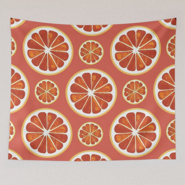 Item preview, orange slices Print designed and sold by Random Designs.
