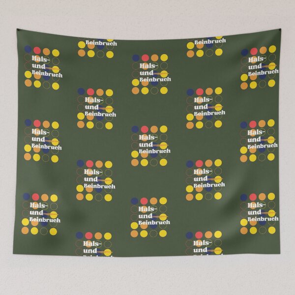 Item preview, Hals- und Beinbruch | Green Background designed and sold by RM-Journey.