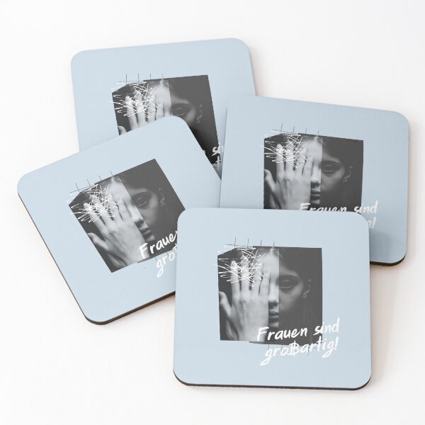 Item preview, Frauen sind großartig! | Pastel Blue Background designed and sold by RM-Journey.