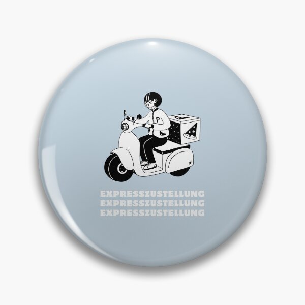 Item preview, Expresszustellung | Pizza Delivery Illustration | Pastel Blue Background designed and sold by RM-Journey.