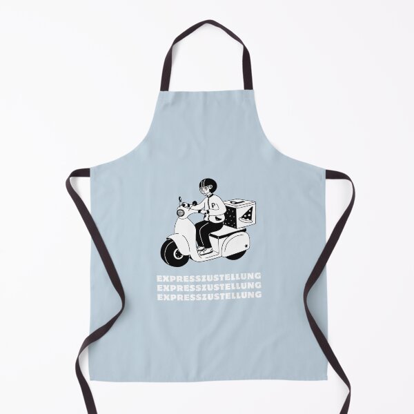 Item preview, Expresszustellung | Pizza Delivery Illustration | Pastel Blue Background designed and sold by RM-Journey.