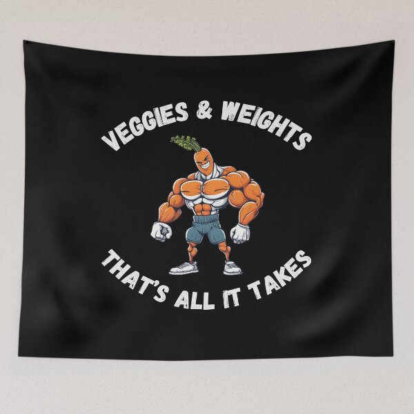 Item preview, Vegetables and weights are all you need designed and sold by Amzg-Designs.