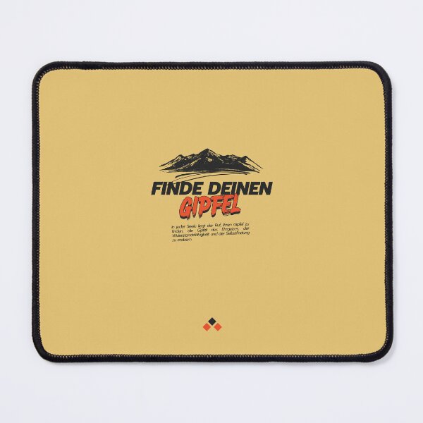 Item preview, Finde deinen Gipfel | Yellow Background designed and sold by RM-Journey.